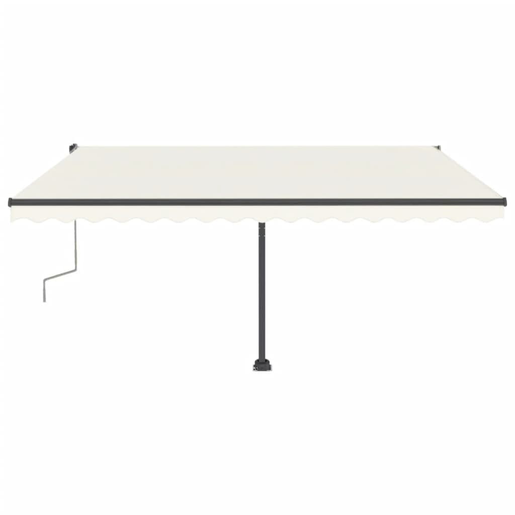 Standmarkise Einziehbar Handbetrieben 400x300 cm Creme