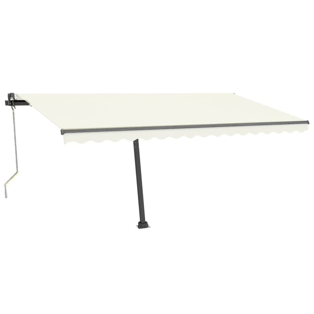Automatische Markise mit LED & Windsensor 400x300 cm Cremeweiß
