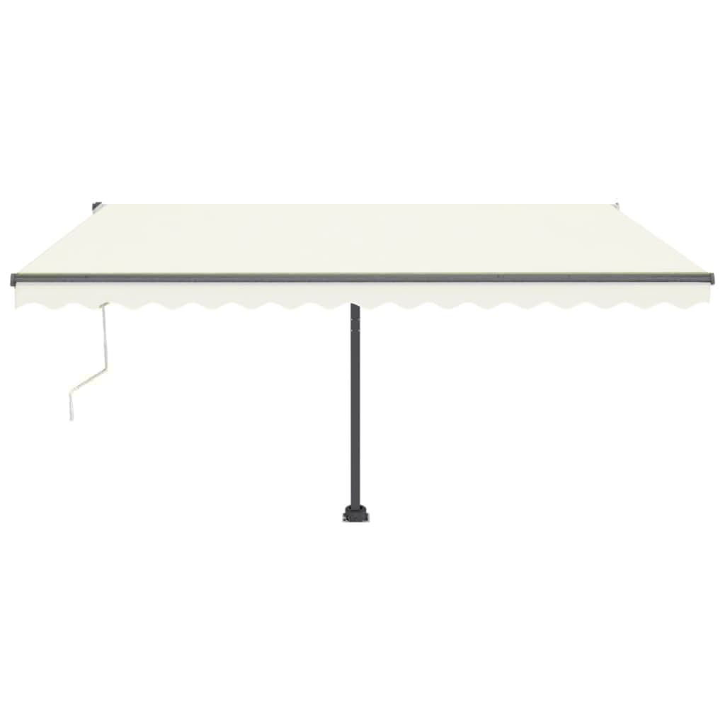 Automatische Markise mit LED & Windsensor 400x300 cm Cremeweiß