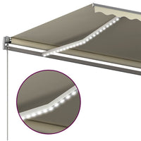 Thumbnail for Automatische Markise mit LED & Windsensor 400x300 cm Cremeweiß
