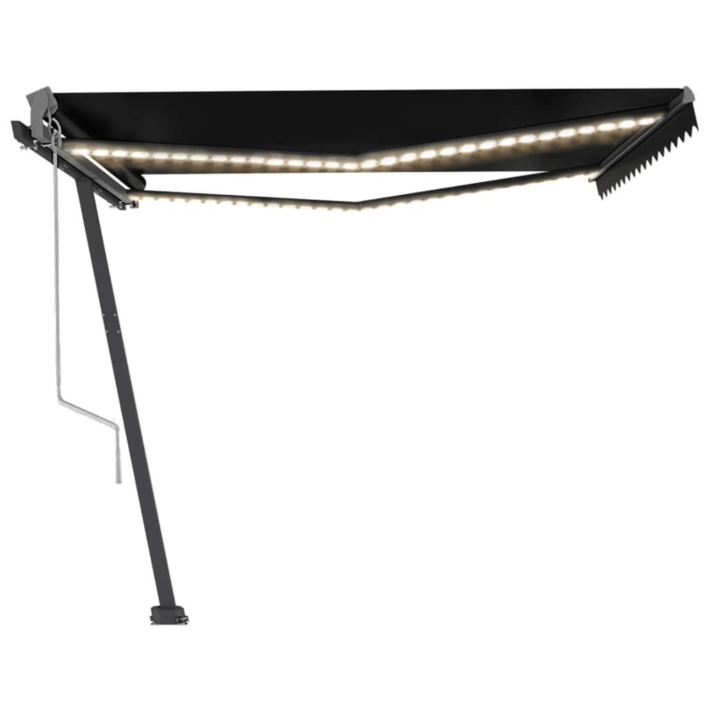 Automatische Markise mit LED & Windsensor 400x300 cm Anthrazit