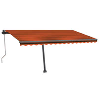 Thumbnail for Automatische Markise mit LED & Windsensor 400x300 Orange/Braun