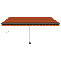 Thumbnail for Automatische Markise mit LED & Windsensor 400x300 Orange/Braun