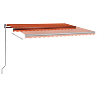 Thumbnail for Automatische Markise mit LED & Windsensor 400x300 Orange/Braun