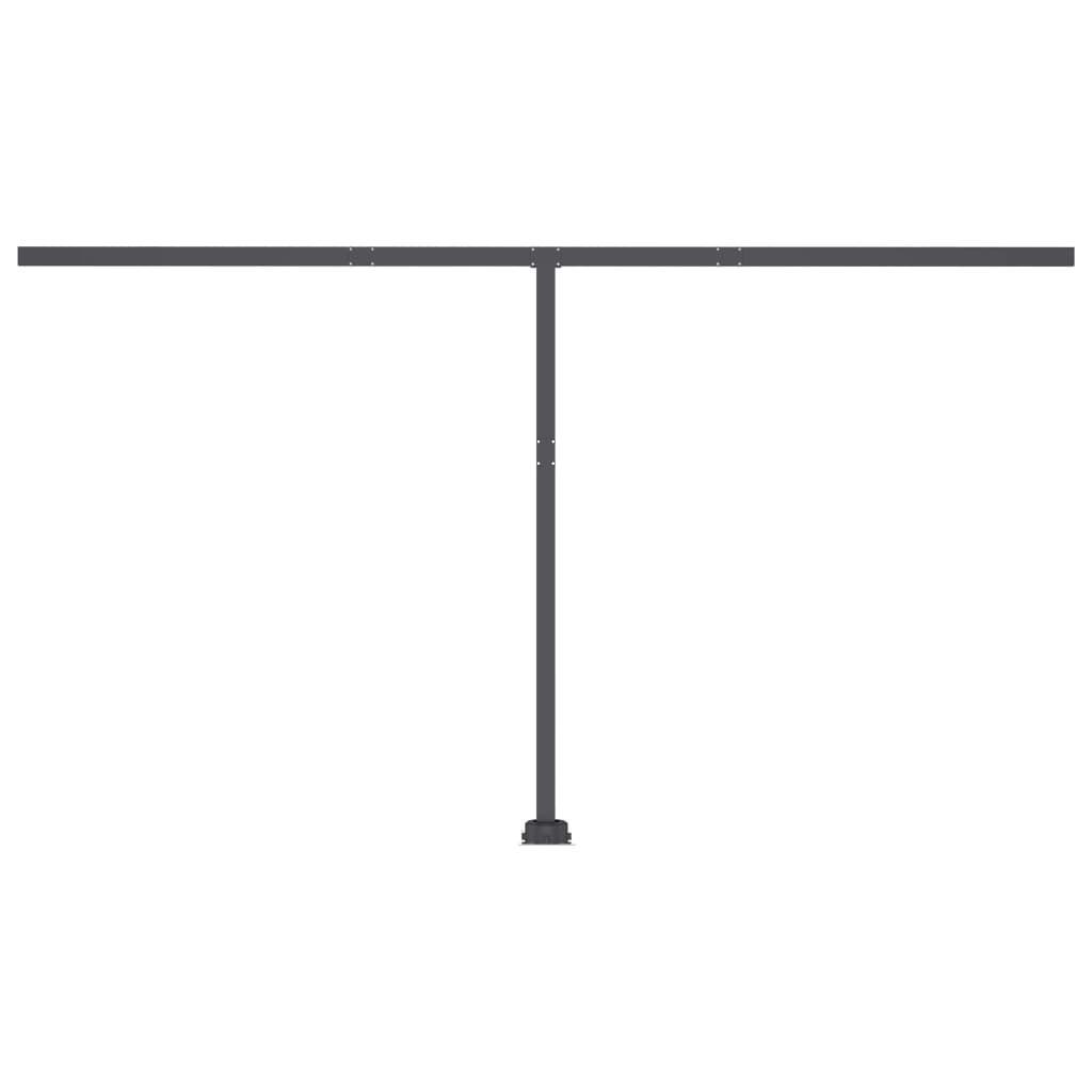 Gelenkarmmarkise Einziehbar mit LED 450x300 cm Anthrazit