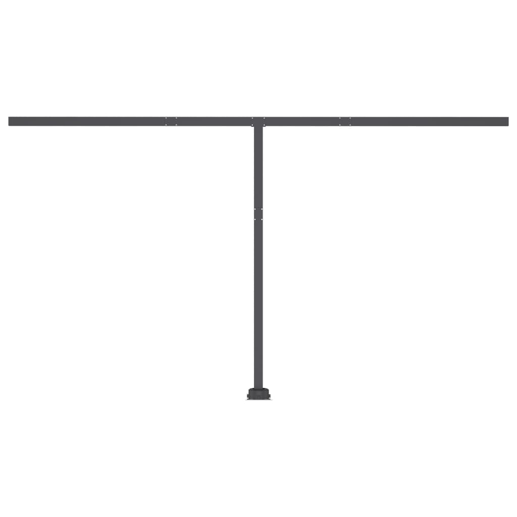 Automatische Markise mit LED & Windsensor 450x300 cm Gelb/Weiß