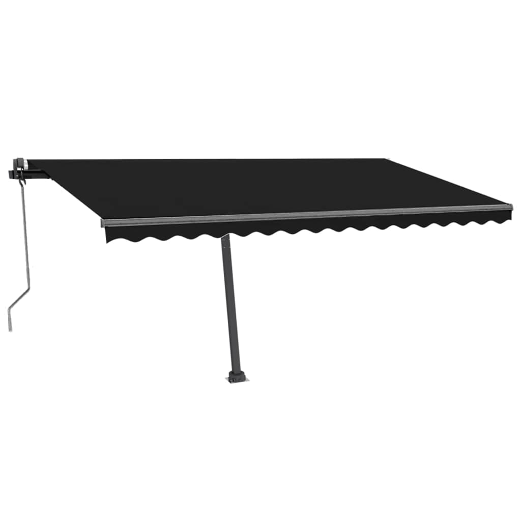 Automatische Markise mit LED & Windsensor 450x300 cm Anthrazit