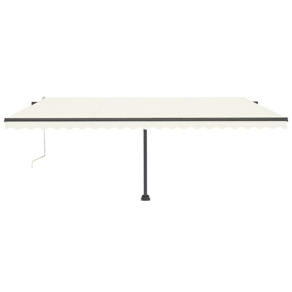 Automatische Markise mit LED & Windsensor 500x300 Creme