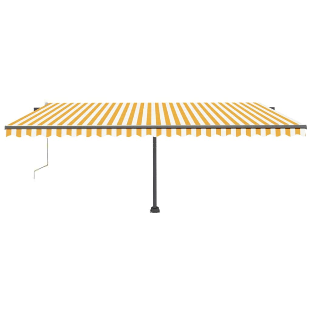 Automatische Markise mit LED & Windsensor 500x300 Gelb/Weiß