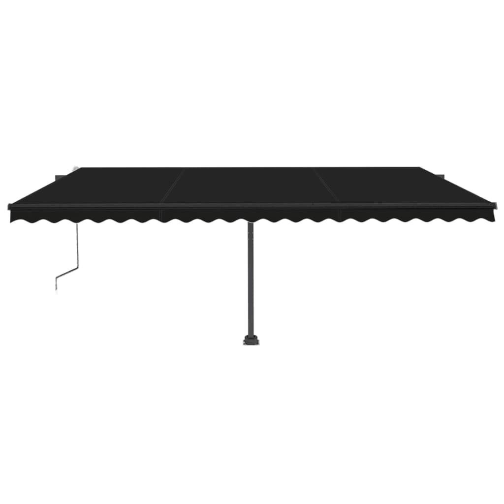 Automatische Markise mit LED & Windsensor 500x300 cm Anthrazit