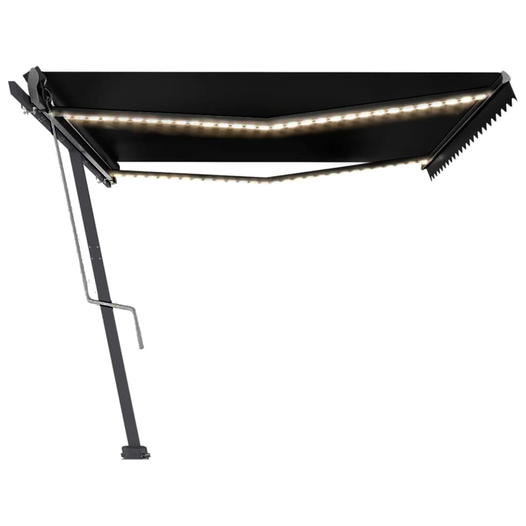 Automatische Markise mit LED & Windsensor 500x300 cm Anthrazit