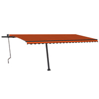 Thumbnail for Automatische Markise mit LED Windsensor 500x300 cm Orange/Braun