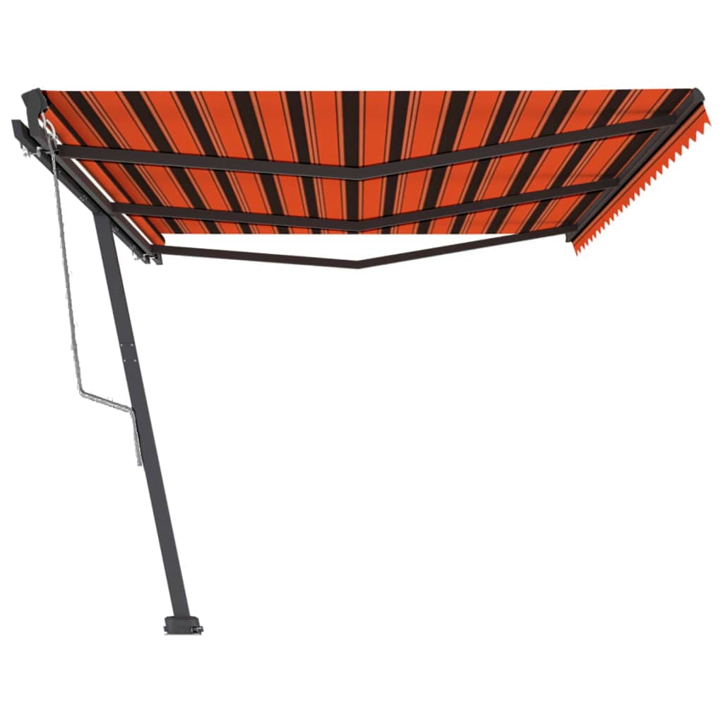 Standmarkise Automatisch 600x300 cm Orange/Braun