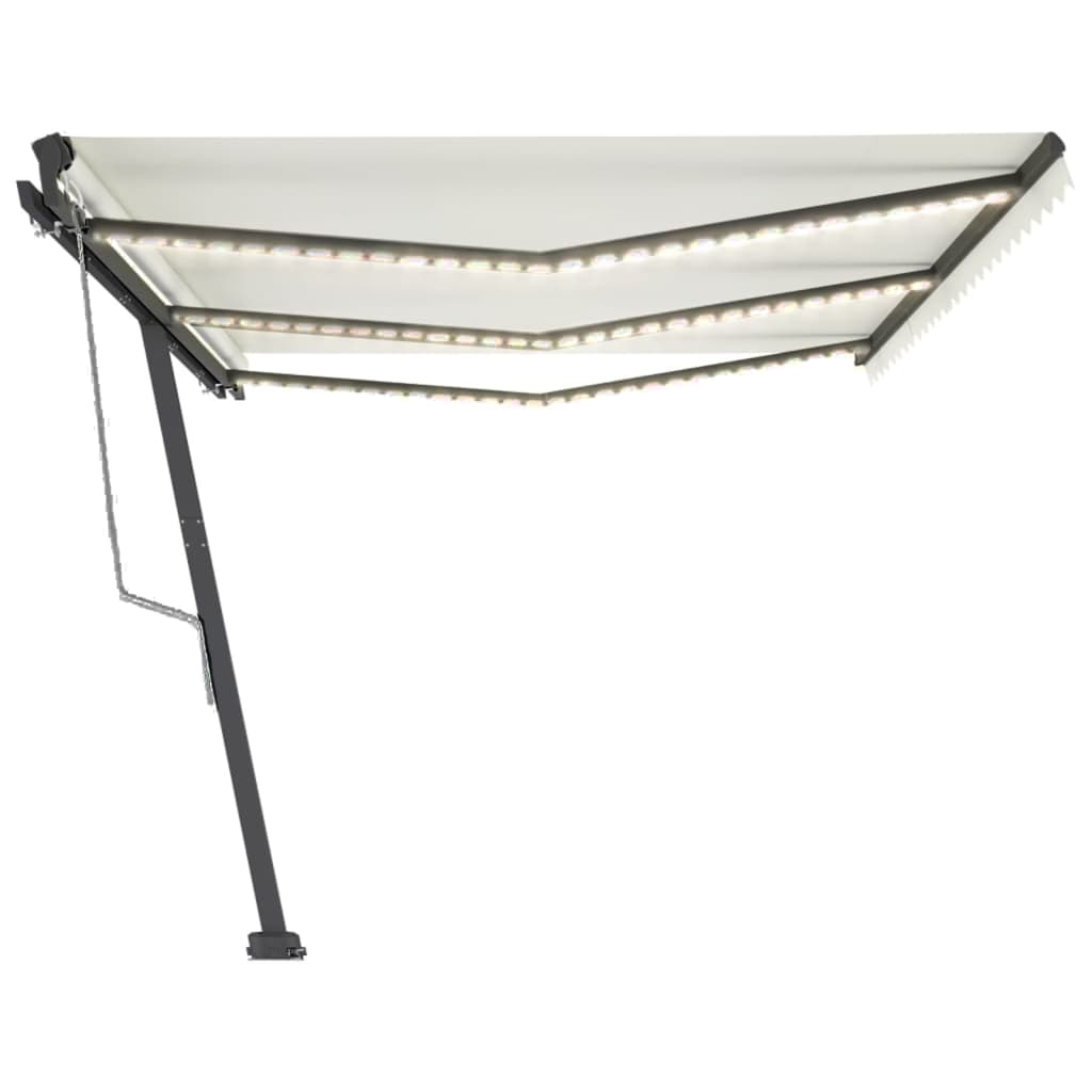 Automatische Markise mit LED & Windsensor 600x300 cm Creme