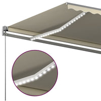 Thumbnail for Automatische Markise mit LED & Windsensor 600x300 cm Creme