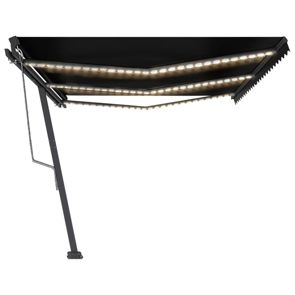 Automatische Markise mit LED & Windsensor 600x300 cm Anthrazit