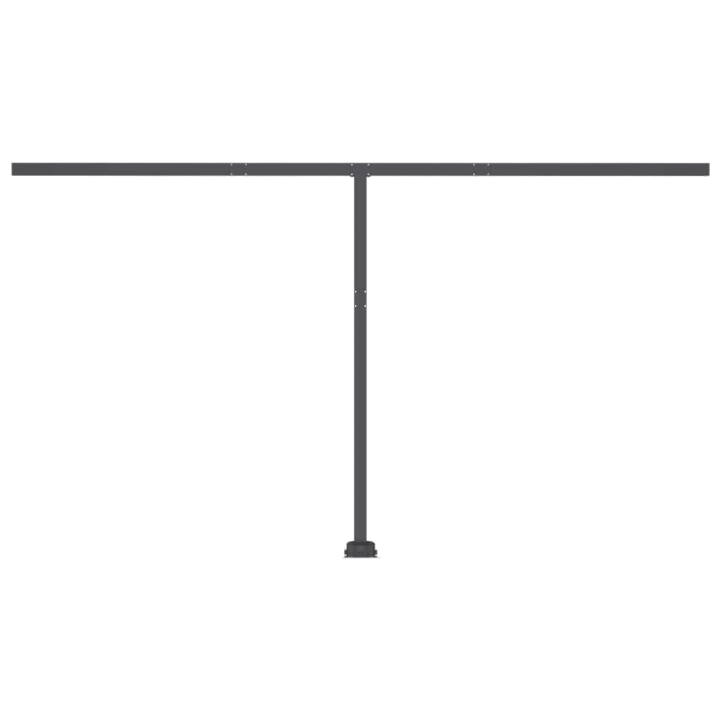 Gelenkarmmarkise Einziehbar mit LED 400x350 cm Creme