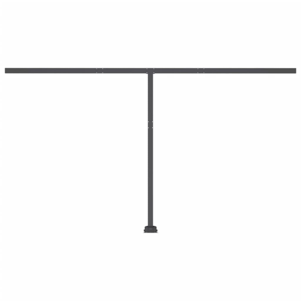 Gelenkarmmarkise Einziehbar mit LED 400x350 cm Gelb und Weiß