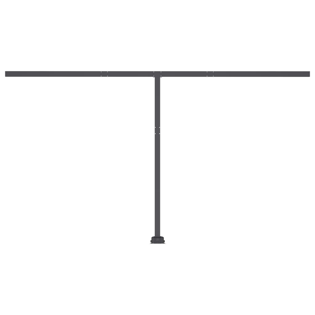 Gelenkarmmarkise Einziehbar mit LED 400x350 cm Anthrazit