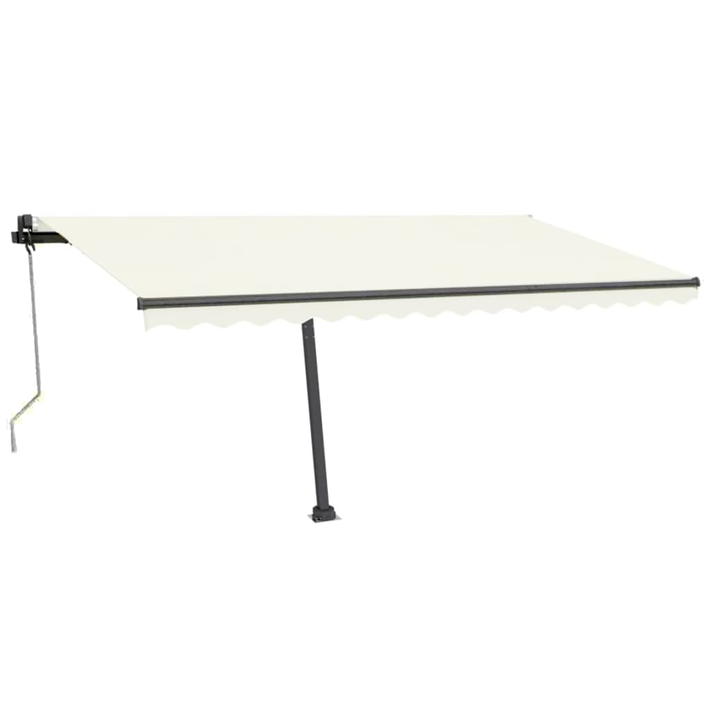 Automatische Markise mit LED & Windsensor 400x350 cm Cremeweiß