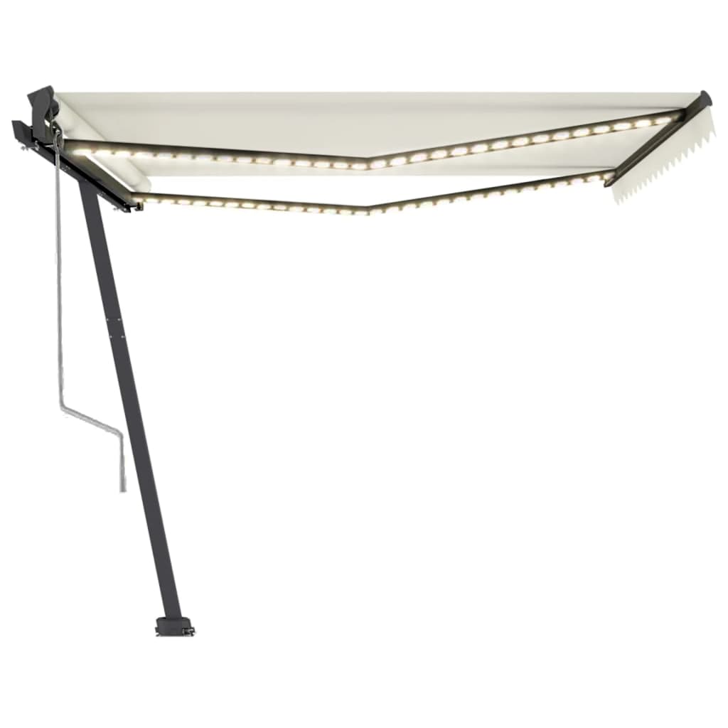 Automatische Markise mit LED & Windsensor 400x350 cm Cremeweiß