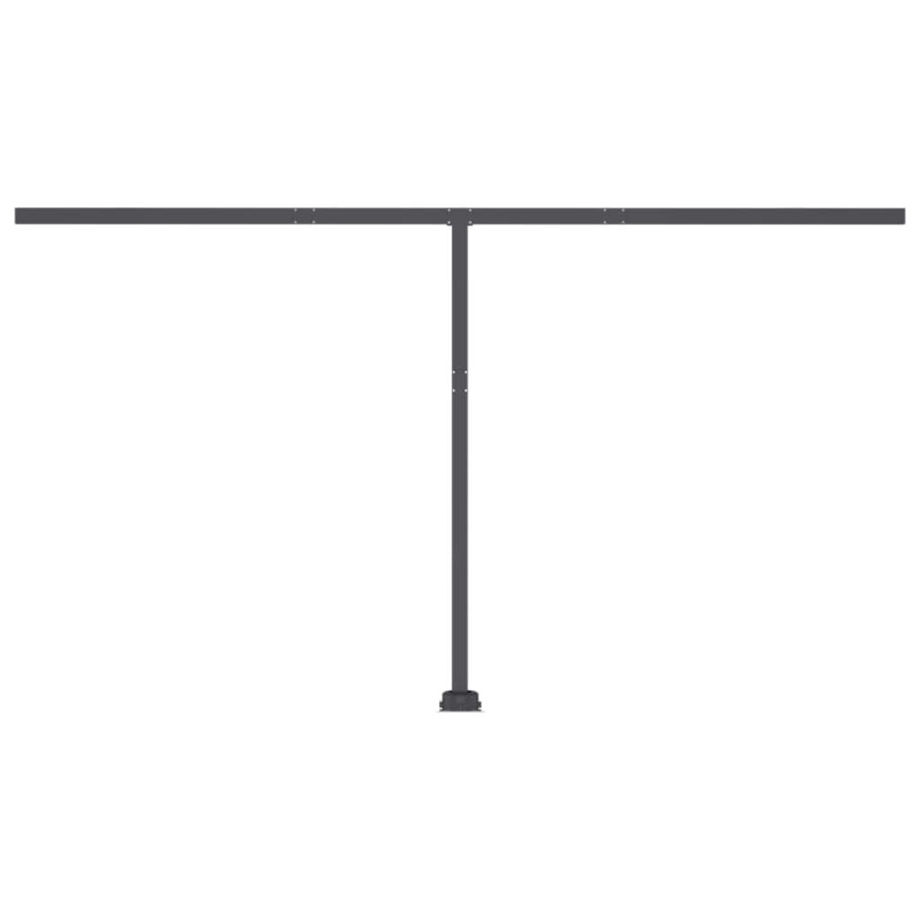 Automatische Markise mit LED & Windsensor 400x350 cm Anthrazit