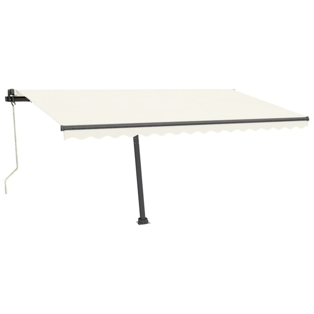 Automatische Markise mit LED & Windsensor 450x350 cm Cremeweiß