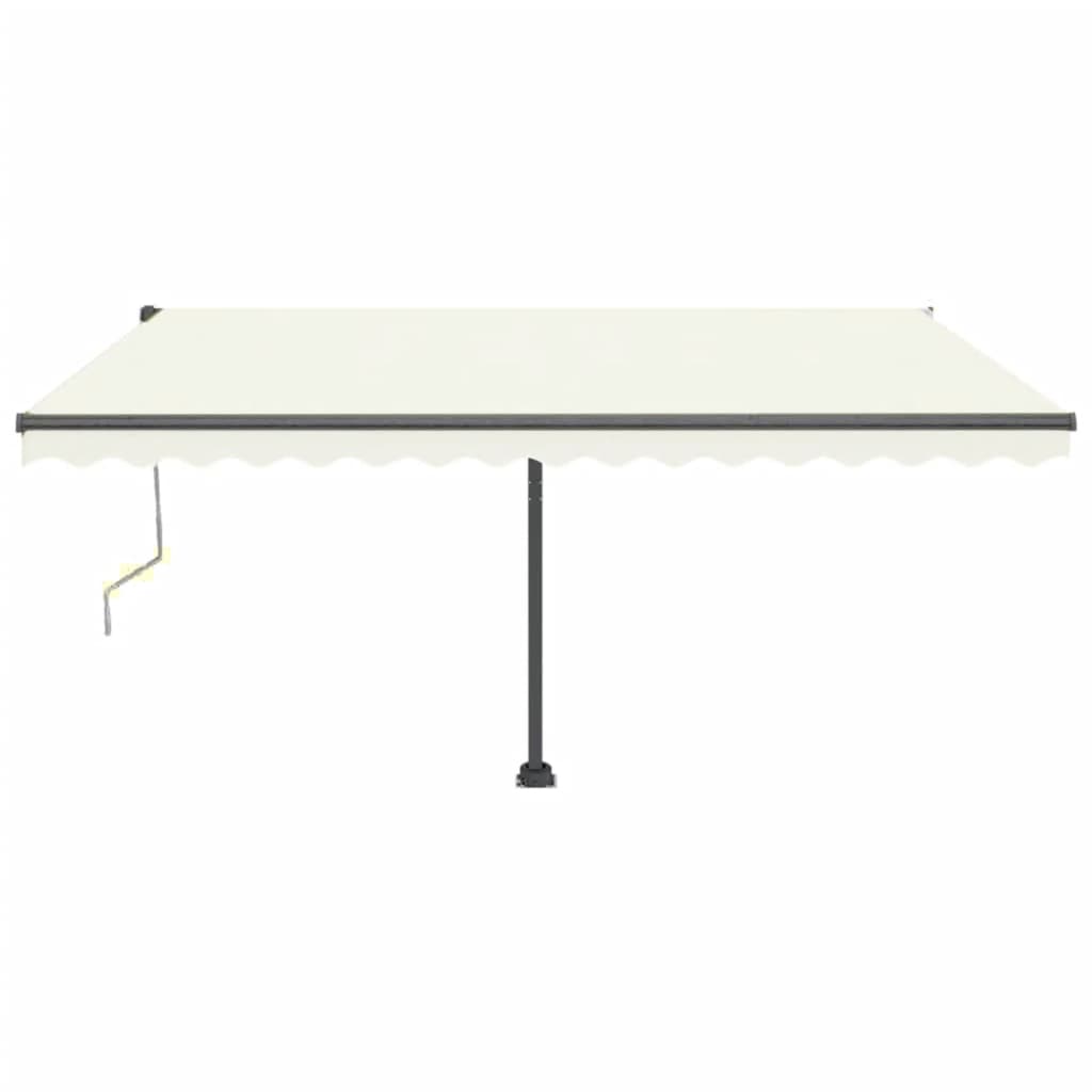 Automatische Markise mit LED & Windsensor 450x350 cm Cremeweiß