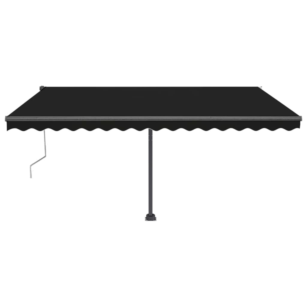Automatische Markise mit LED & Windsensor 450x350 cm Anthrazit