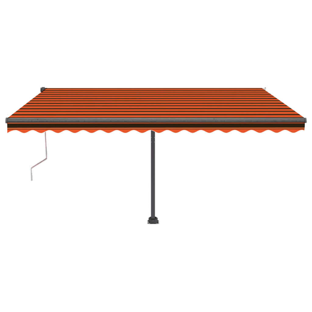 Automatische Markise mit LED & Windsensor 450x350 Orange/Braun