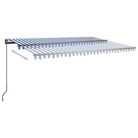 Thumbnail for Standmarkise Automatisch 500x350 cm Blau/Weiß
