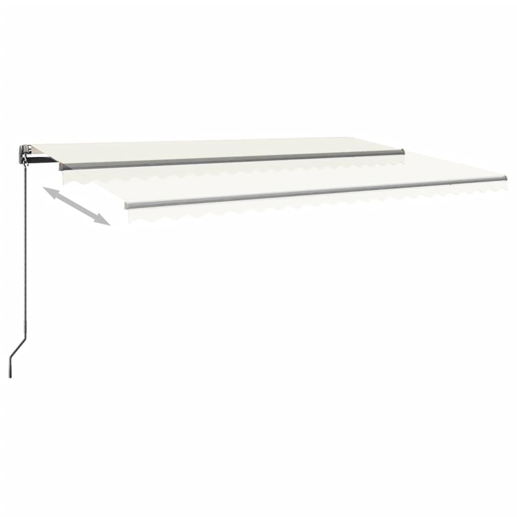 Standmarkise Automatisch 500x350 cm Cremeweiß