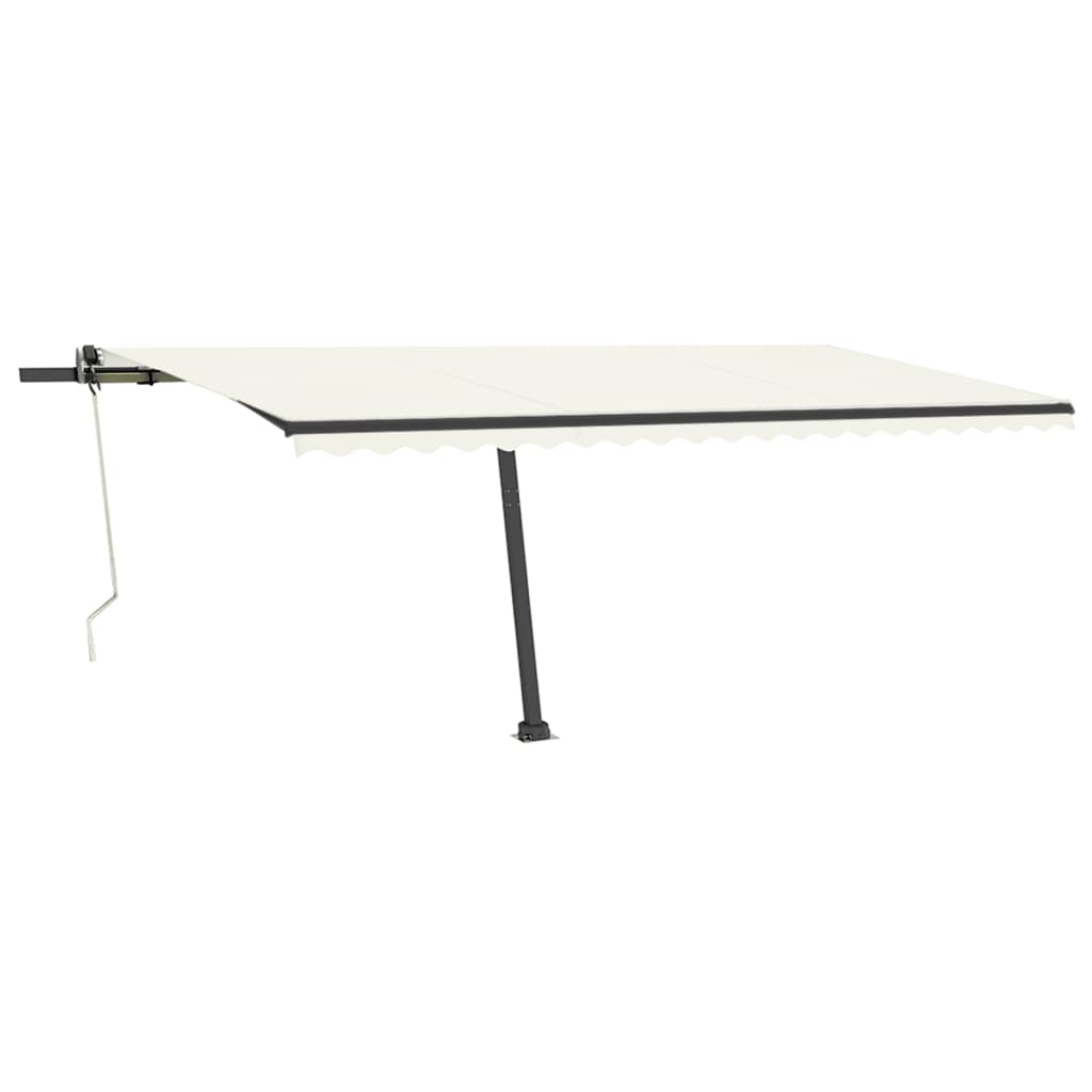 Automatische Markise mit LED & Windsensor 500x350 cm Cremeweiß