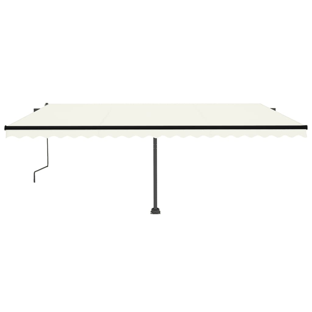 Automatische Markise mit LED & Windsensor 500x350 cm Cremeweiß