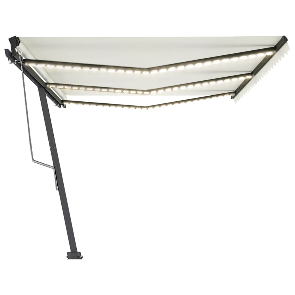 Automatische Markise mit LED & Windsensor 600x350 cm Creme