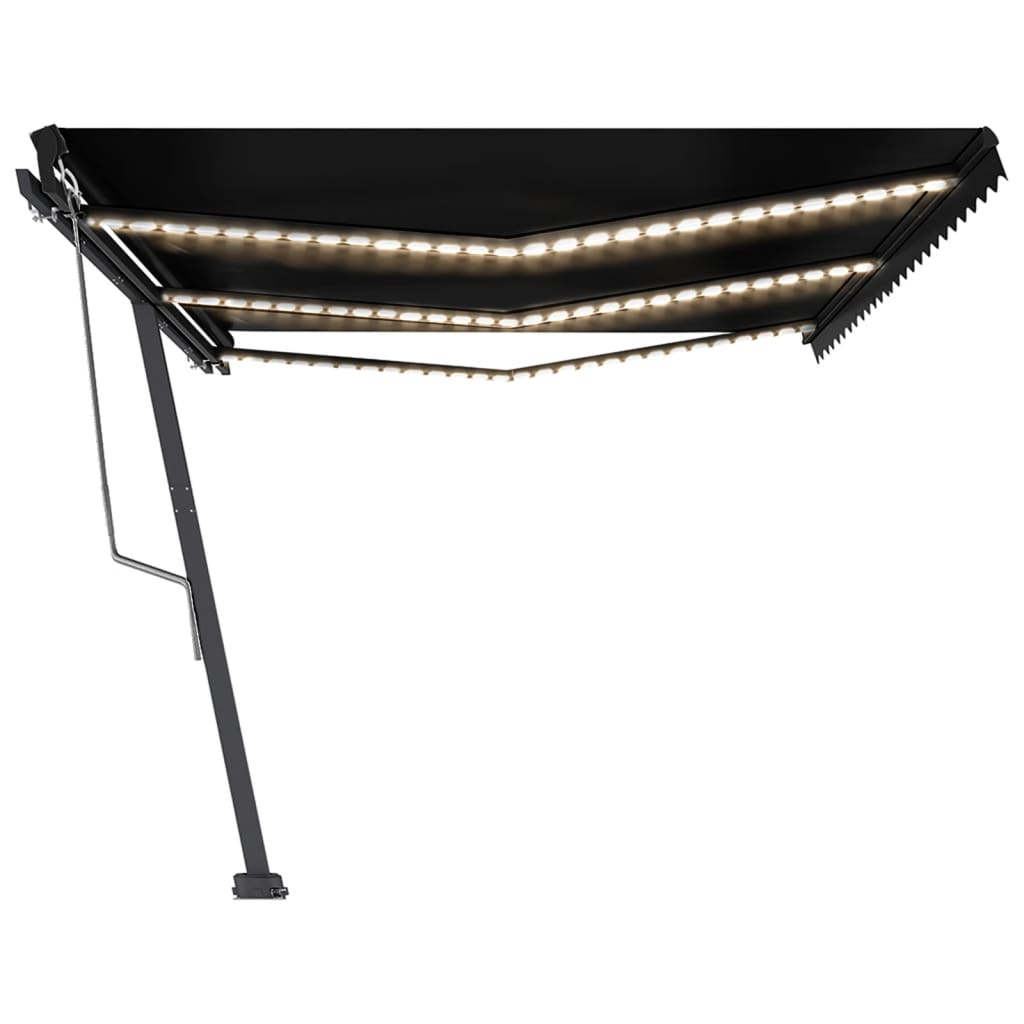 Automatische Markise mit LED & Windsensor 600x350 cm Anthrazit