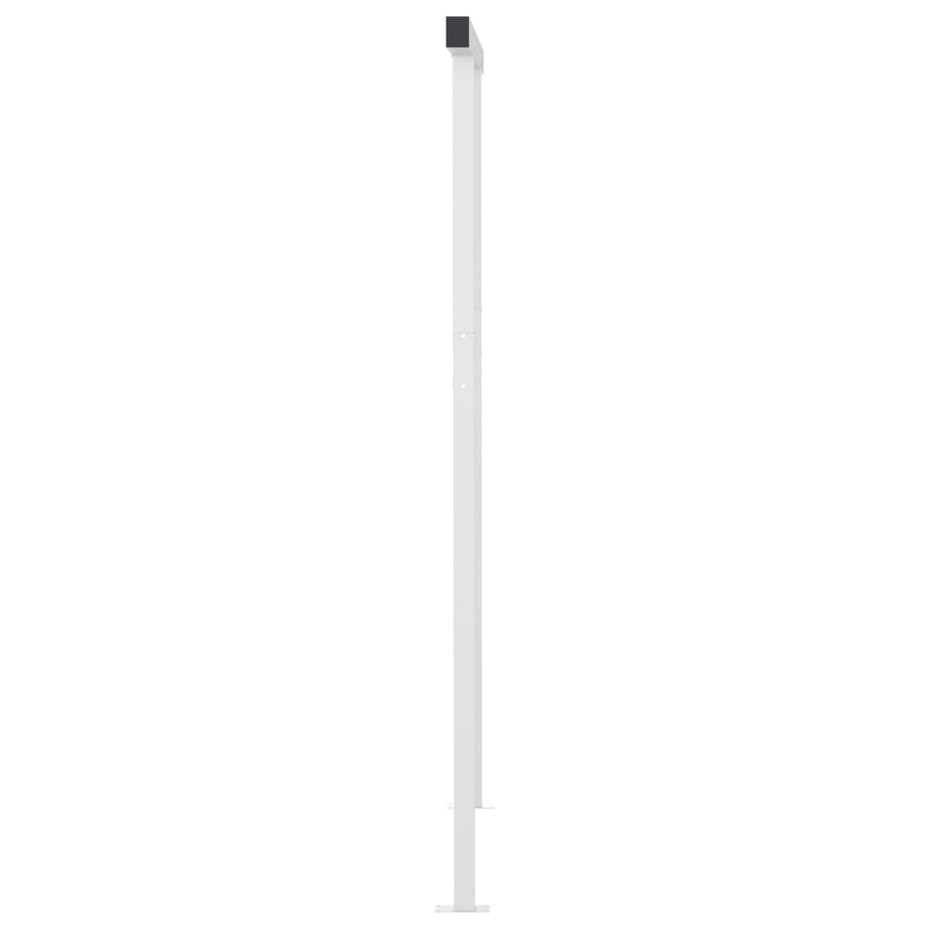 Gelenkarmmarkise Einziehbar mit Pfosten 3x2,5 m Orange Braun