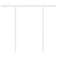 Thumbnail for Gelenkarmmarkise Automatisch mit Pfosten 3x2,5 m Cremeweiß