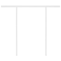 Thumbnail for Gelenkarmmarkise Automatisch mit Pfosten 3x2,5 m Orange Braun