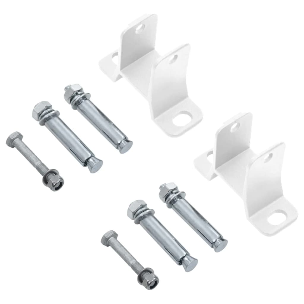 Gelenkarmmarkise Einziehbar mit Pfosten 4,5x3 m Orange und Braun