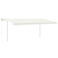 Thumbnail for Automatische Markise mit LED & Windsensor 5x3,5 m Cremeweiß