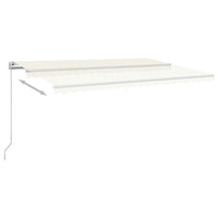 Thumbnail for Automatische Markise mit LED & Windsensor 5x3,5 m Cremeweiß