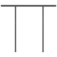 Thumbnail for Gelenkarmmarkise Einziehbar mit Pfosten 3,5x2,5 m Cremeweiß