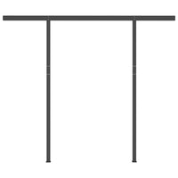 Thumbnail for Gelenkarmmarkise Einziehbar mit Pfosten 3,5x2,5 m Gelb & Weiß