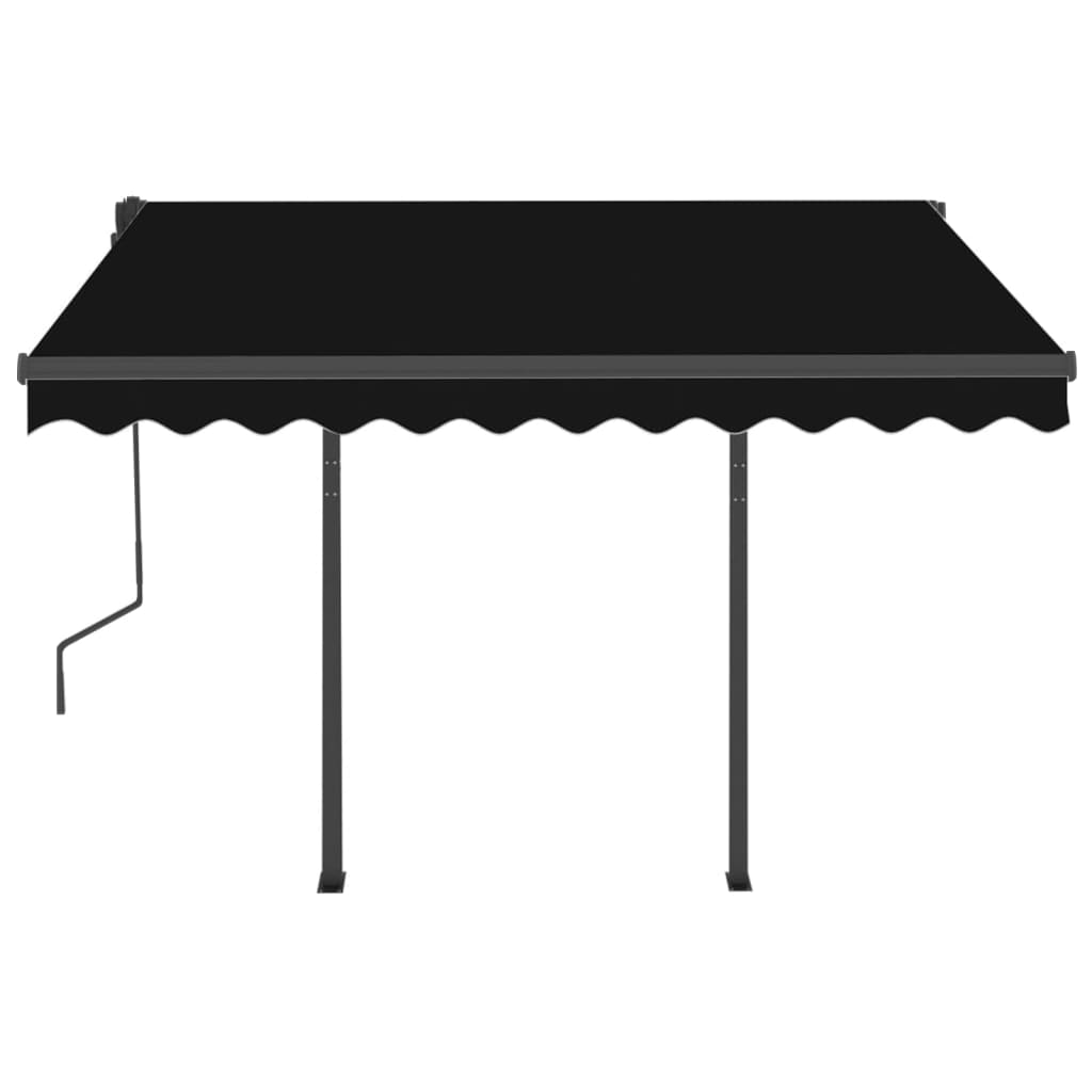 Gelenkarmmarkise Automatisch mit Pfosten 3,5x2,5 m Anthrazit