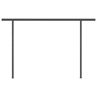 Thumbnail for Gelenkarmmarkise Einziehbar mit Pfosten 4x3 m Cremeweiß