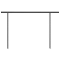 Thumbnail for Gelenkarmmarkise Automatisch mit Pfosten 4x3 m Cremeweiß