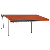 Thumbnail for Automatische Markise mit LED & Windsensor 4x3 m Orange Braun