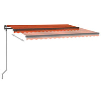 Thumbnail for Automatische Markise mit LED & Windsensor 4,5x3 m Orange Braun