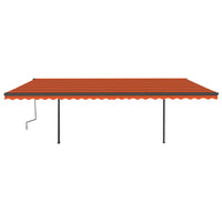 Thumbnail for Automatische Markise mit LED & Windsensor 6x3 m Orange & Braun